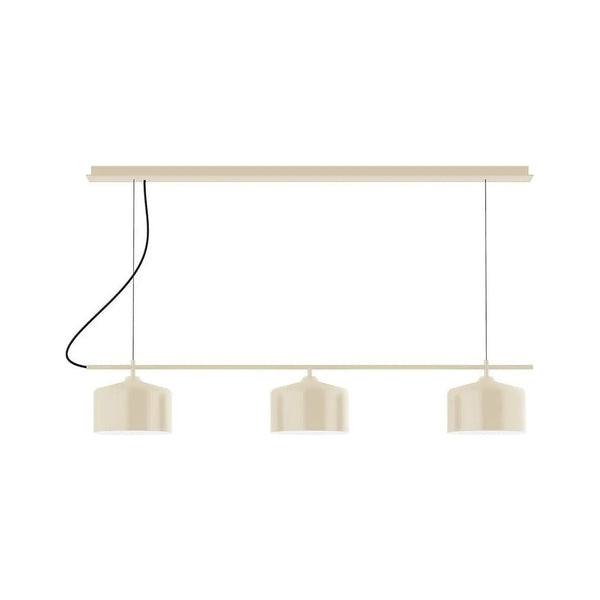 Luminaire linéaire à auvent long Julia 3 lumières série J Suspendu