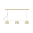 Montclair Light Works - CHD419-16-C04 - Three Light Linear Chandelier - Axis - Cream