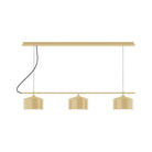 Montclair Light Works - CHD419-17-C25 - Three Light Linear Chandelier - Axis - Ivory