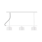 Montclair Light Works - CHD419-44-C25 - Three Light Linear Chandelier - Axis - White