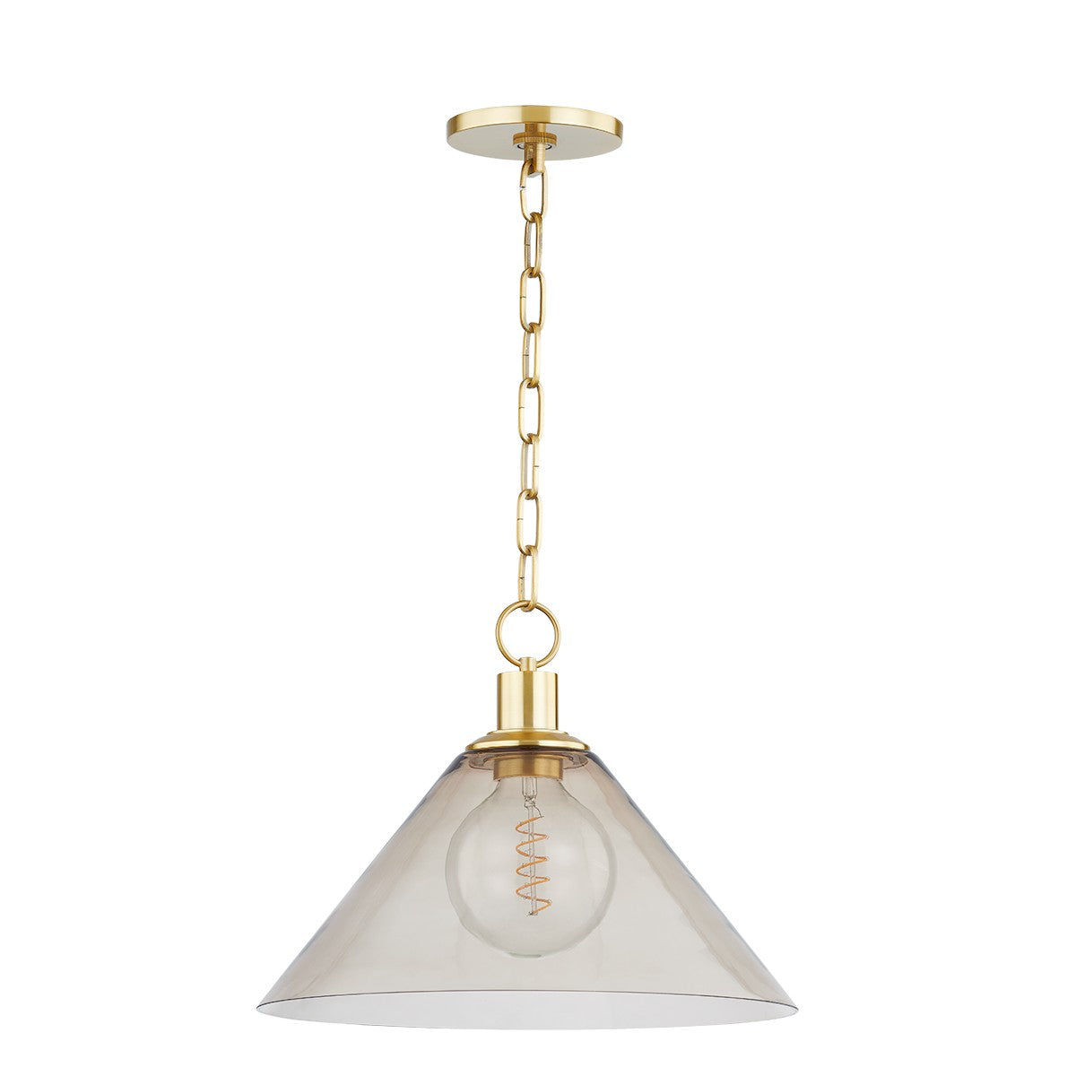 Mitzi - H829701L-AGB - One Light Pendant - Anniebee - Aged Brass