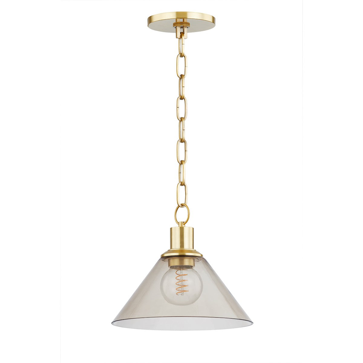 Mitzi - H829701S-AGB - One Light Pendant - Anniebee - Aged Brass