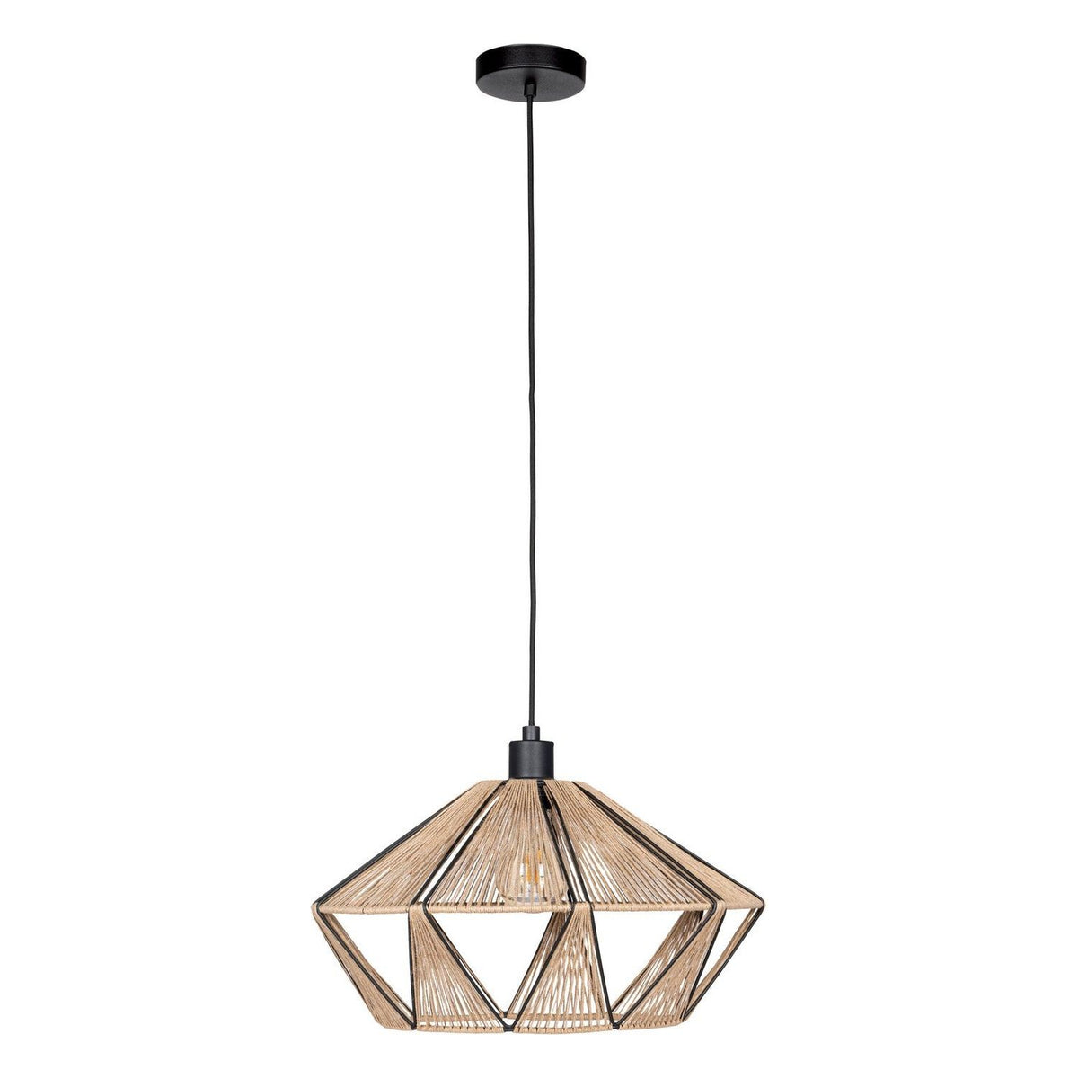 Eglo Canada - 206108A - One Light Pendant - Adwickle - Black