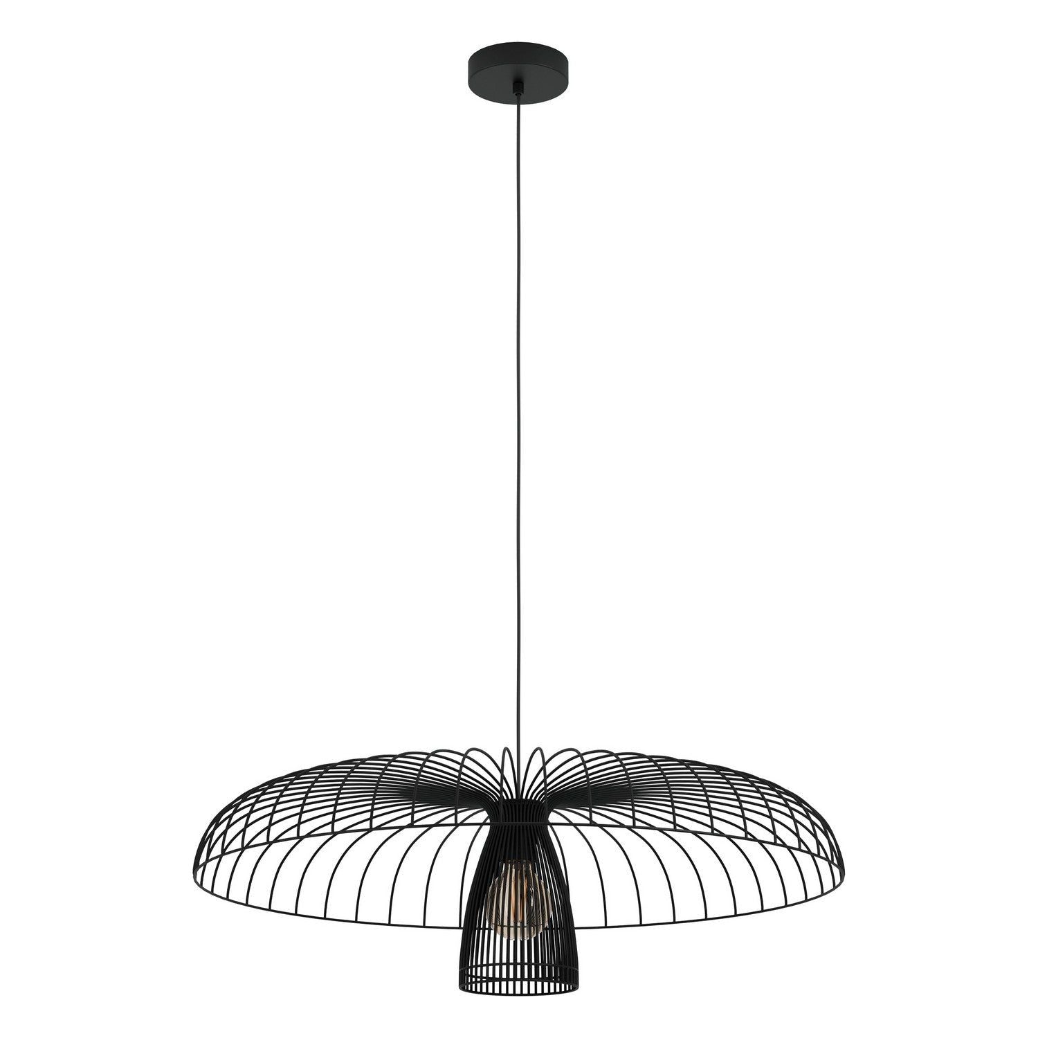 Eglo Canada - 390216A - One Light Pendant - Champerico - Black