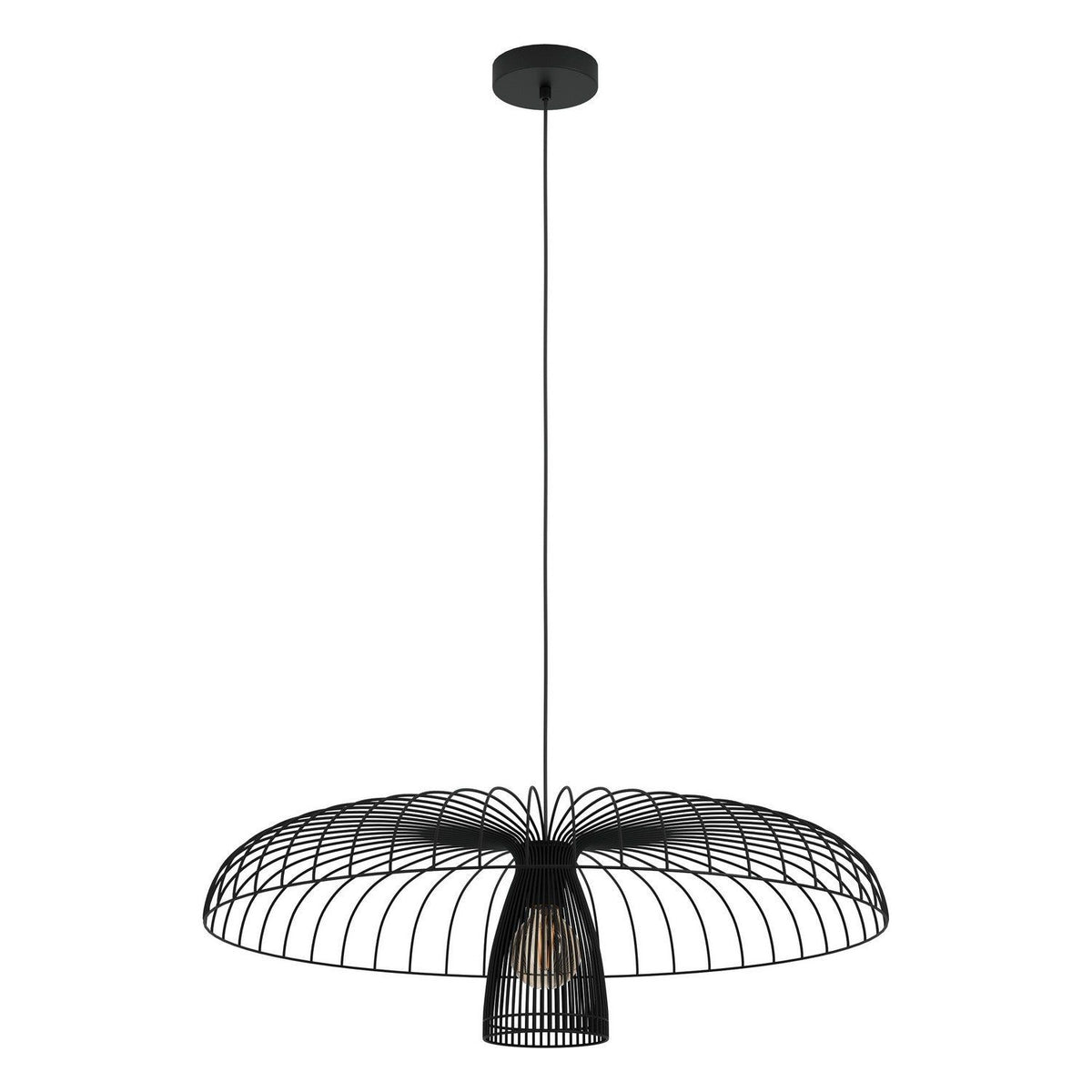 Eglo Canada - 390216A - One Light Pendant - Champerico - Black