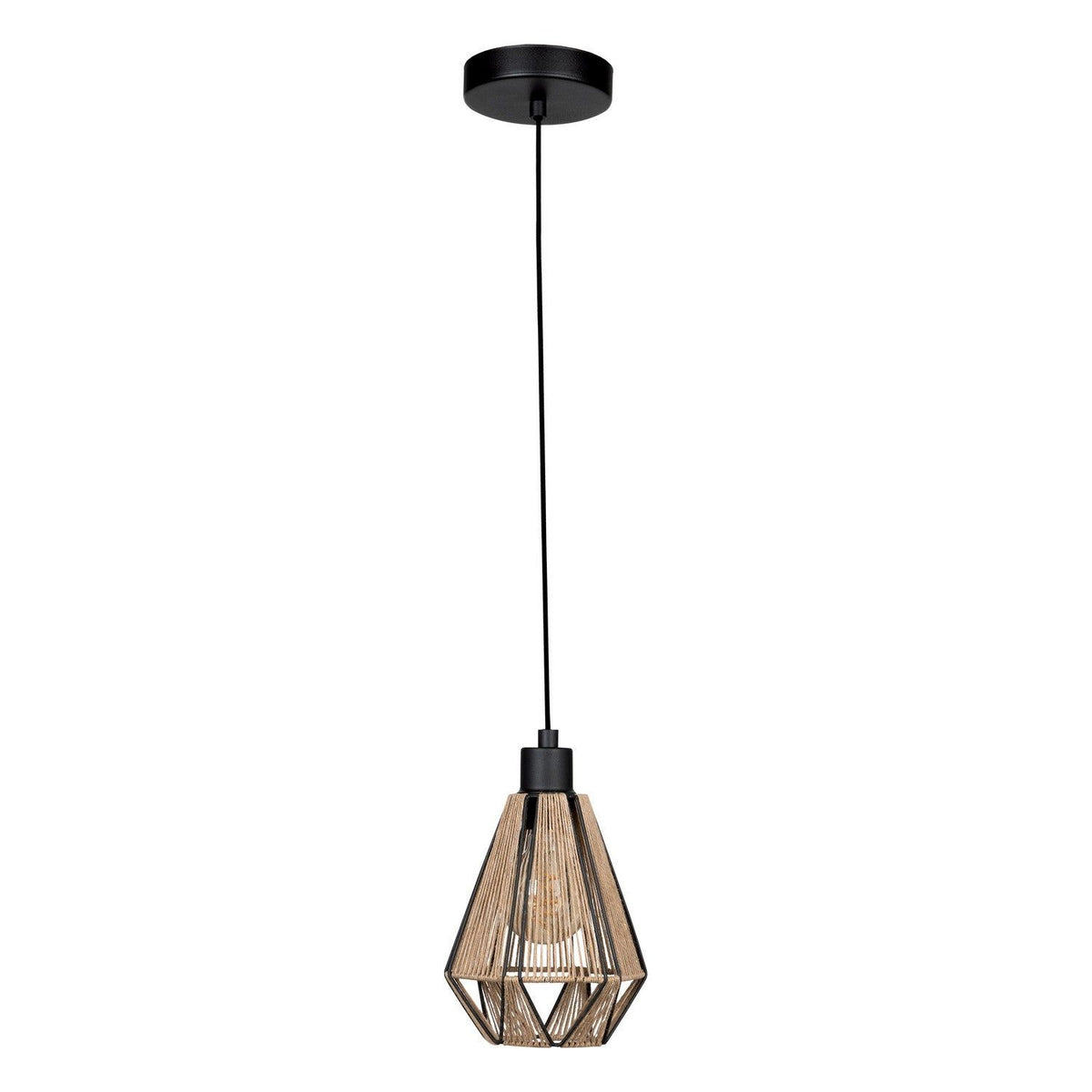 Eglo Canada - 43776A - One Light Pendant - Adwickle - Black