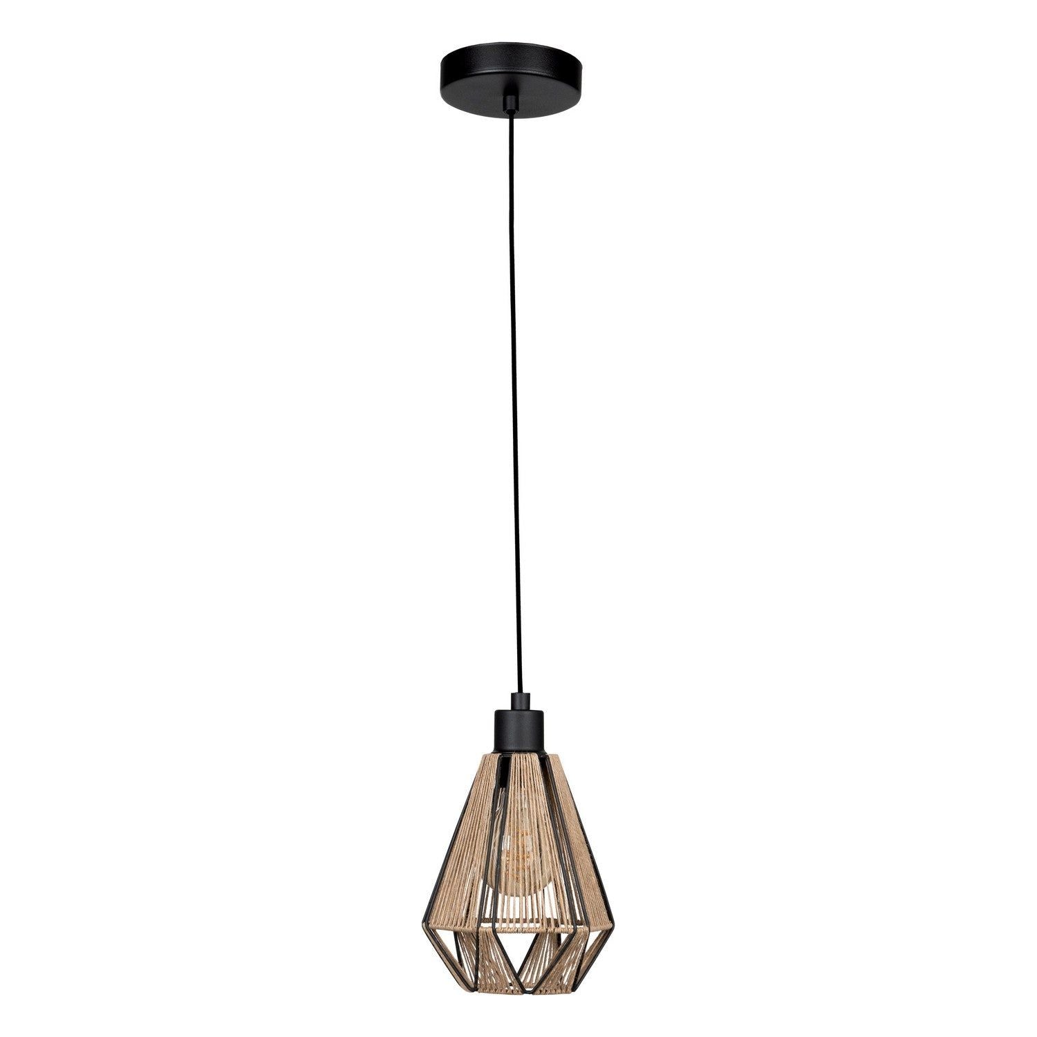 Eglo Canada - 43776A - One Light Pendant - Adwickle - Black