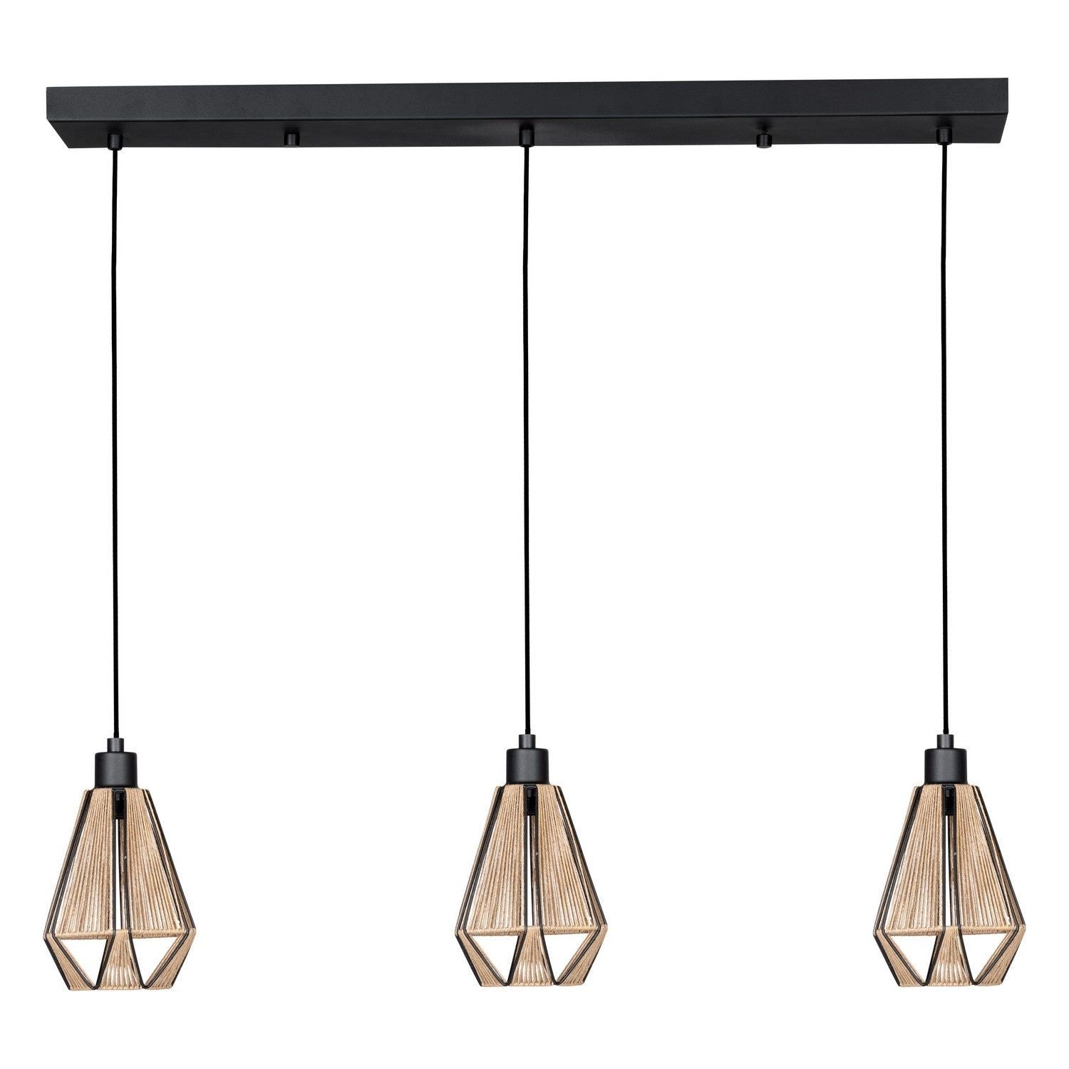 Eglo Canada - 43777A - Three Light Pendant - Adwickle - Black