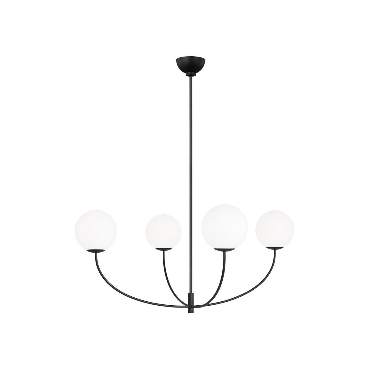 Visual Comfort Studio Canada - AEC1124MBK - Four Light Chandelier - Galassia - Midnight Black