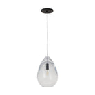 Visual Comfort Modern - SLPD279CB - One Light Pendant - Alina - Nightshade Black