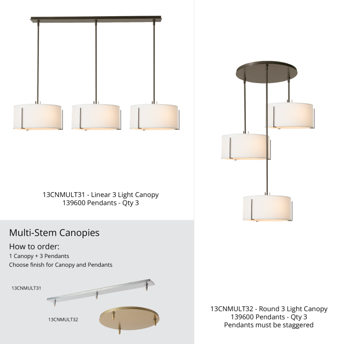 Hubbardton Forge 139600 Exos Abat-jour simple Suspension