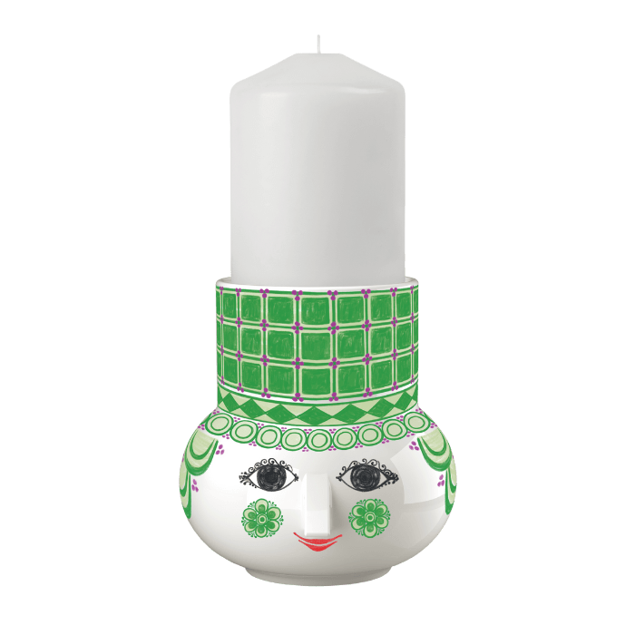 Bjørn Wiinblad 53116 Olga Candle Holder in Green
