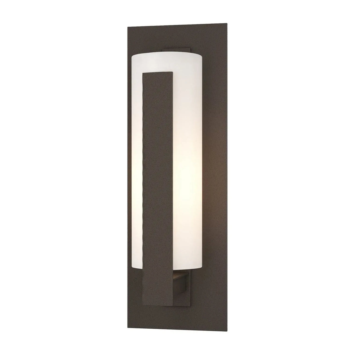 Hubbardton Forge - 307285-SKT-77-GG0066 - One Light Outdoor Wall Sconce - Vertical Bar - Coastal Dark Smoke