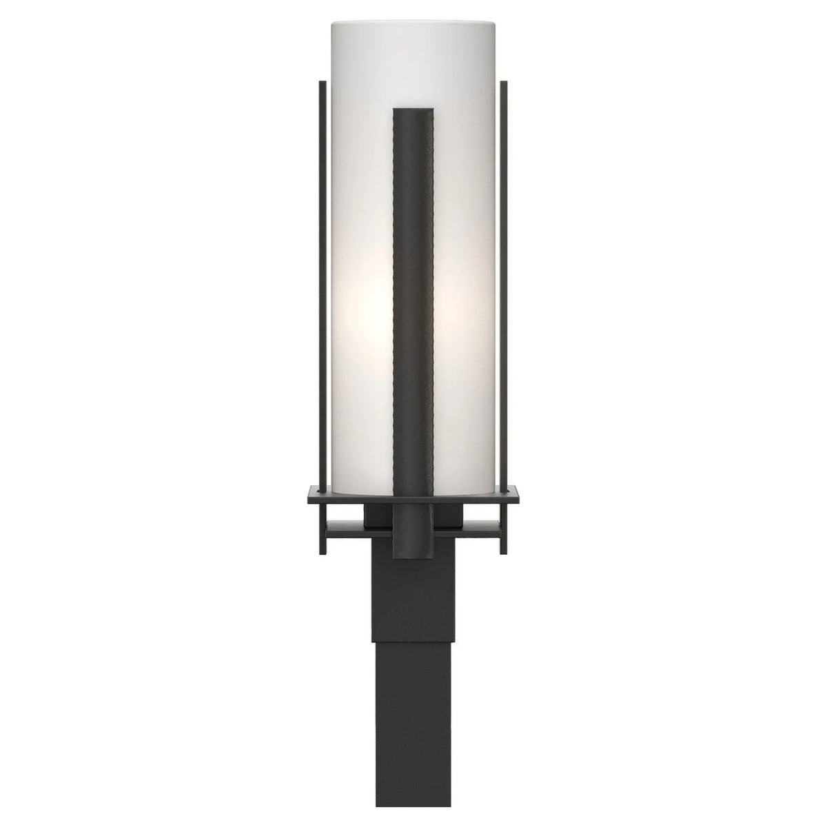 Hubbardton Forge - 347288-SKT-80-GG0040 - One Light Outdoor Post Mount - Vertical Bar - Coastal Black