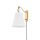 Hudson Valley Lighting 1415-AGB JOAN Plug-in Sconce in Aged Brass