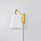 Hudson Valley Lighting 1415-AGB JOAN Plug-in Sconce in Aged Brass