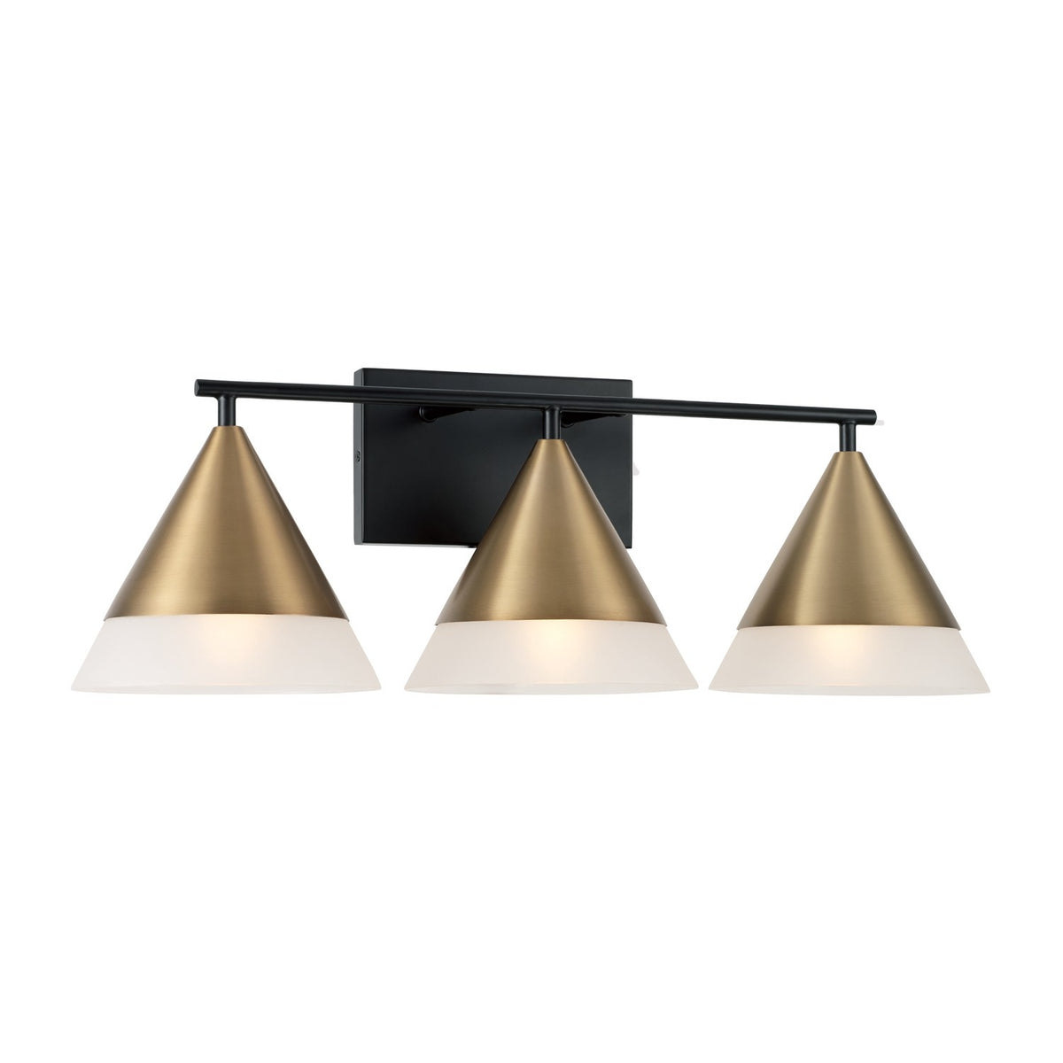 Capital Lighting - 151931AB - Three Light Vanity - Avant - Aged Brass and Black