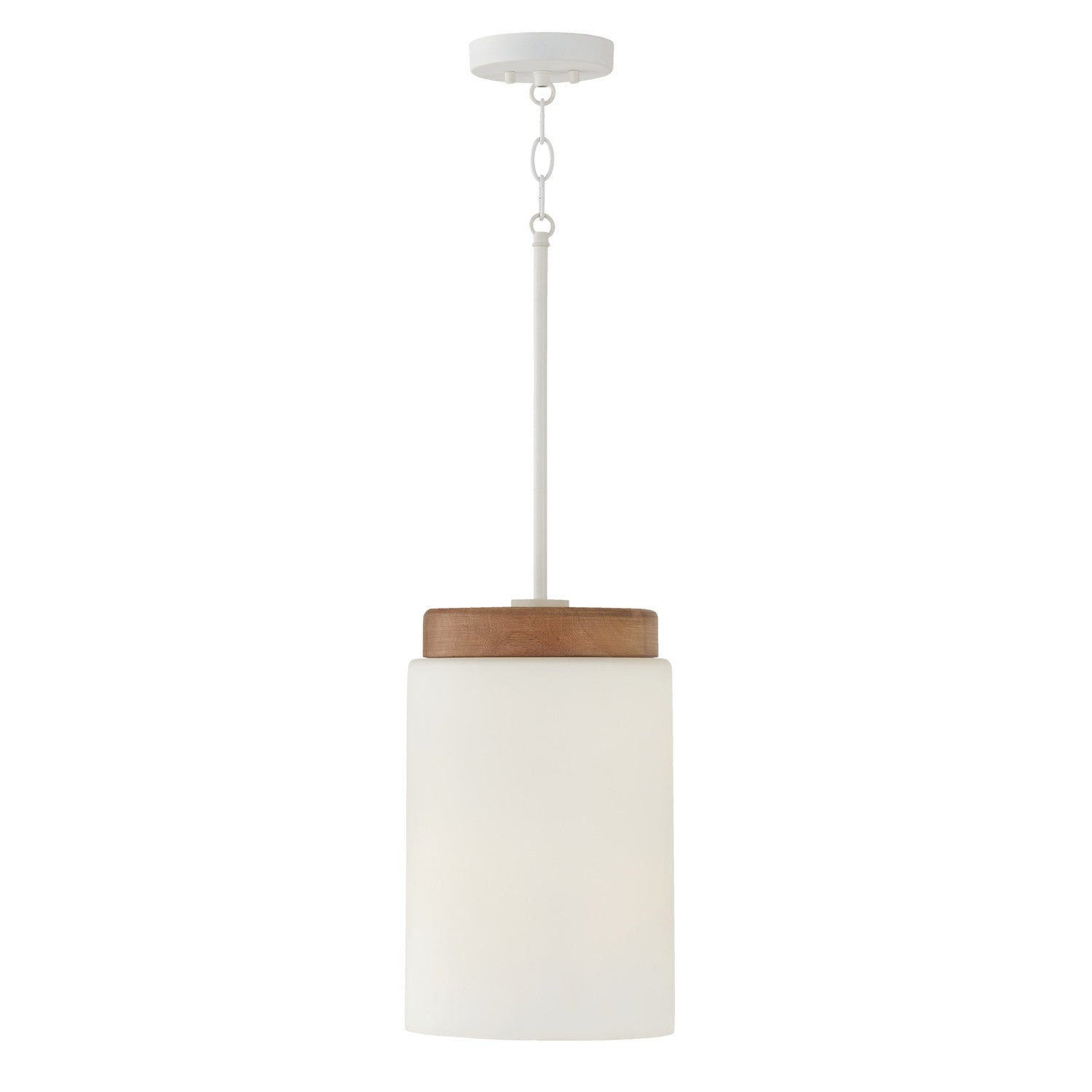 Capital Lighting - 350911LT - One Light Pendant - Liam - Light Wood and White