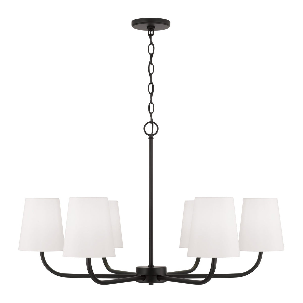 Capital Lighting - 449462MB-706 - Six Light Chandelier - Brody - Matte Black