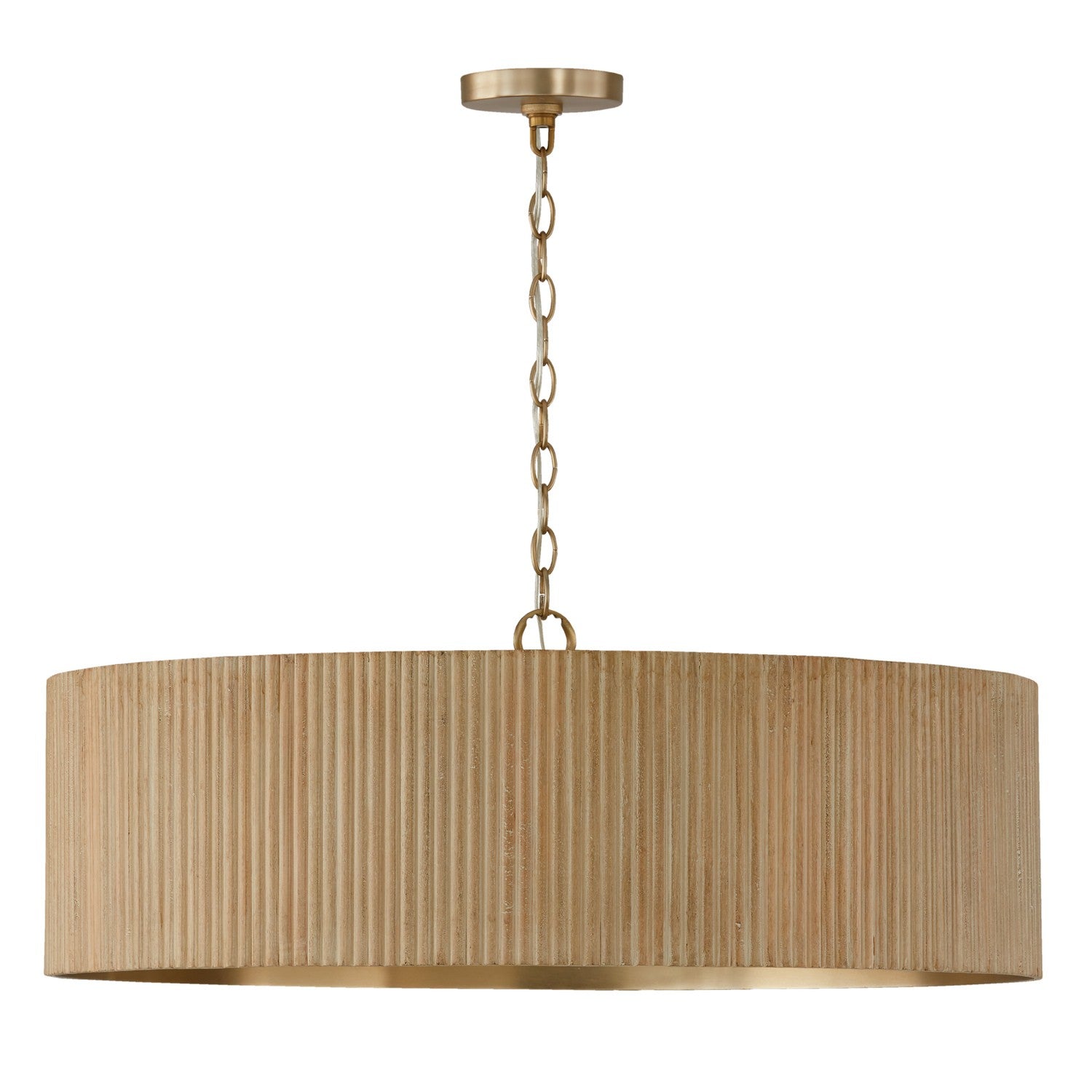 Capital Lighting - 450741WS - Four Light Chandelier - Donovan - White Wash and Matte Brass