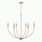 Capital Lighting - 452161AD - Six Light Chandelier - Ansley - Aged Brass