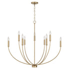 Capital Lighting - 452191AD - Nine Light Chandelier - Ansley - Aged Brass