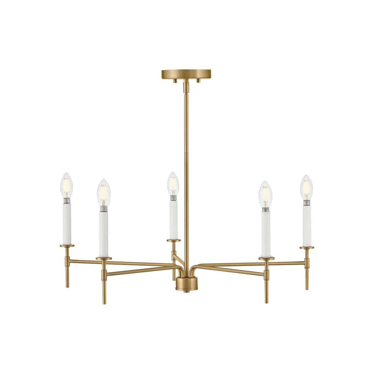 Lark Canada - 83075LCB - LED Chandelier - Hux - Lacquered Brass