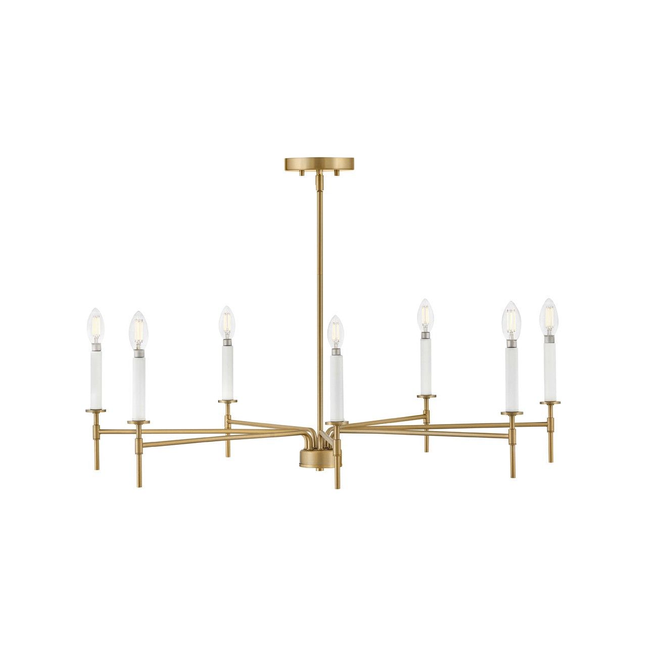 Lark Canada - 83077LCB - LED Chandelier - Hux - Lacquered Brass