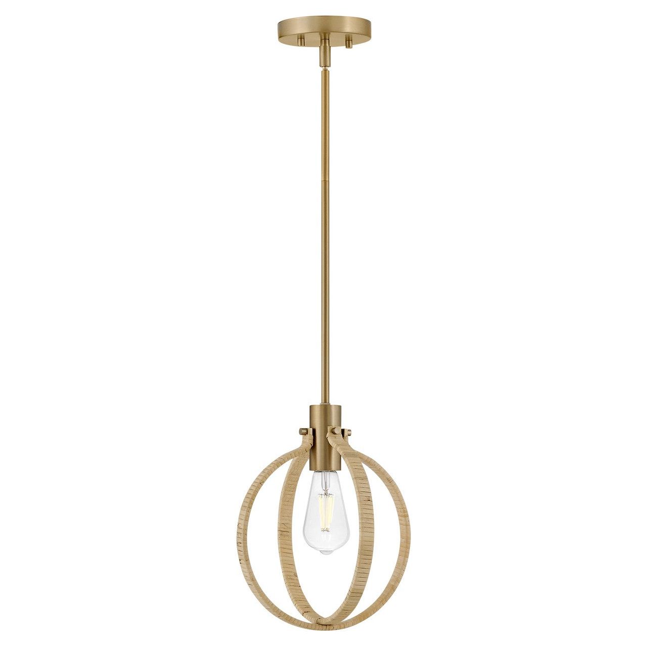 Lark Canada - 83557LCB-BAM - LED Pendant - Fallon - Lacquered Brass