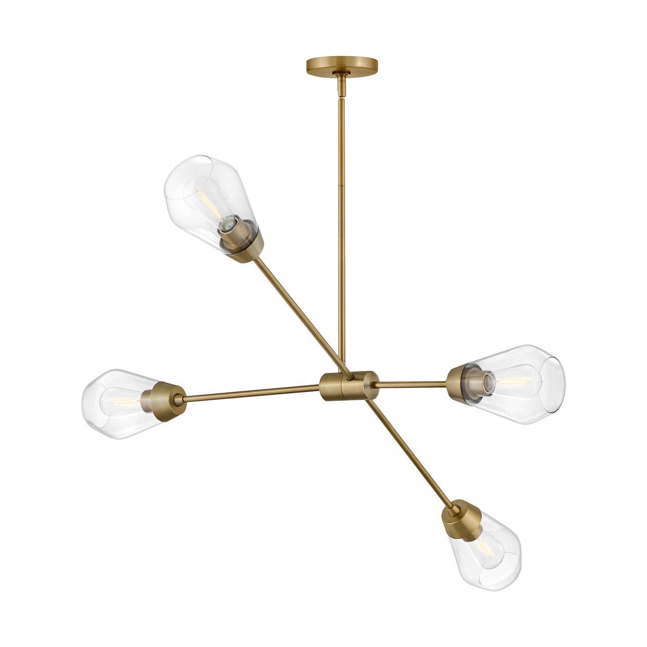 Lark Canada - 83584LCB - LED Chandelier - Livie - Lacquered Brass