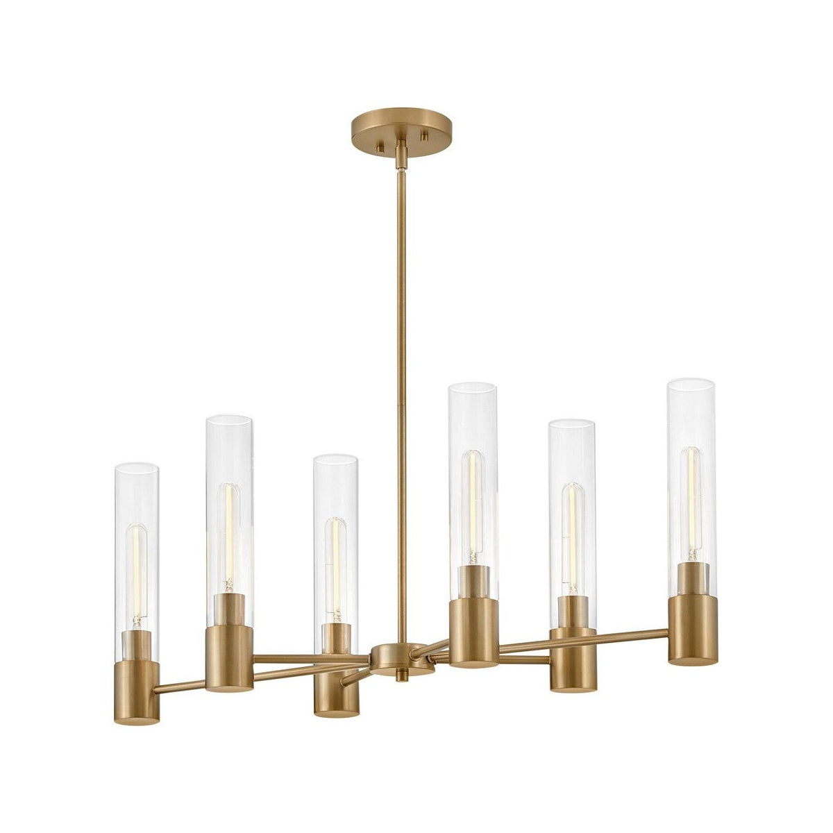 Lark Canada - 85406LCB - LED Linear Chandelier - Shea - Lacquered Brass