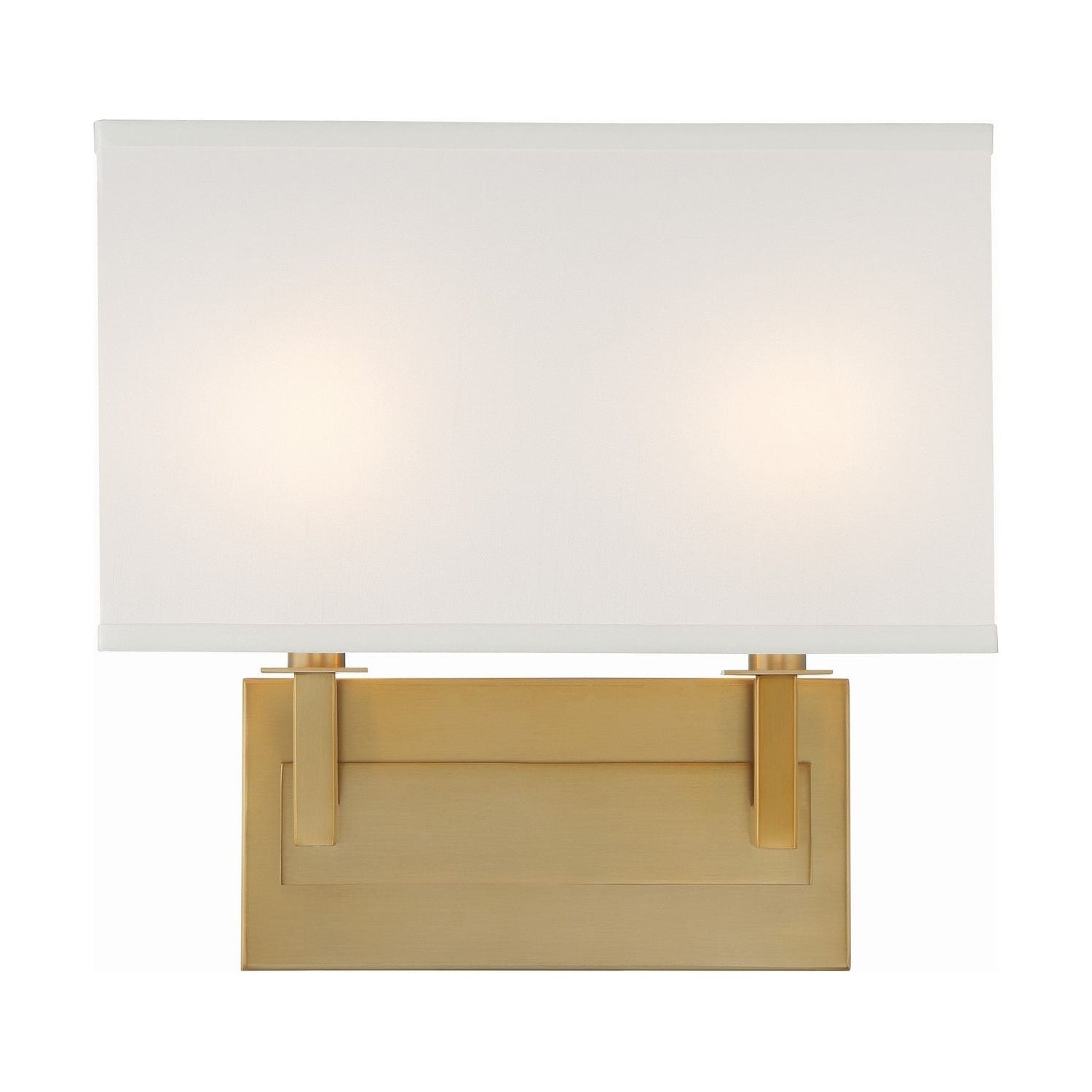 Crystorama - DUR-A3542-VG - Two Light Wall Sconce - Durham - Vibrant Gold