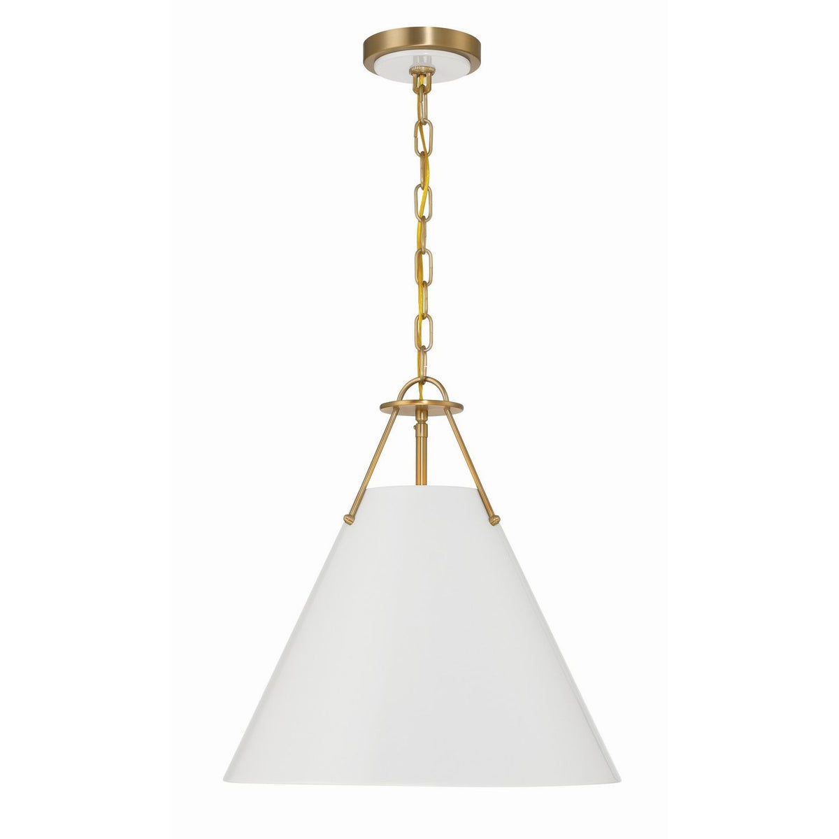 Crystorama - XAV-B8305-VG - Three Light Pendant - Xavier - Vibrant Gold