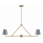 Crystorama - XAV-B9302-VG-BL - Two Light Chandelier - Xavier - Vibrant Gold