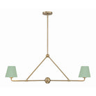 Crystorama - XAV-B9302-VG-GR - Two Light Chandelier - Xavier - Vibrant Gold