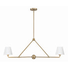 Crystorama - XAV-B9302-VG-WH - Two Light Chandelier - Xavier - Vibrant Gold
