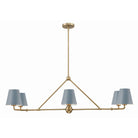 Crystorama - XAV-B9306-VG-BL - Six Light Chandelier - Xavier - Vibrant Gold