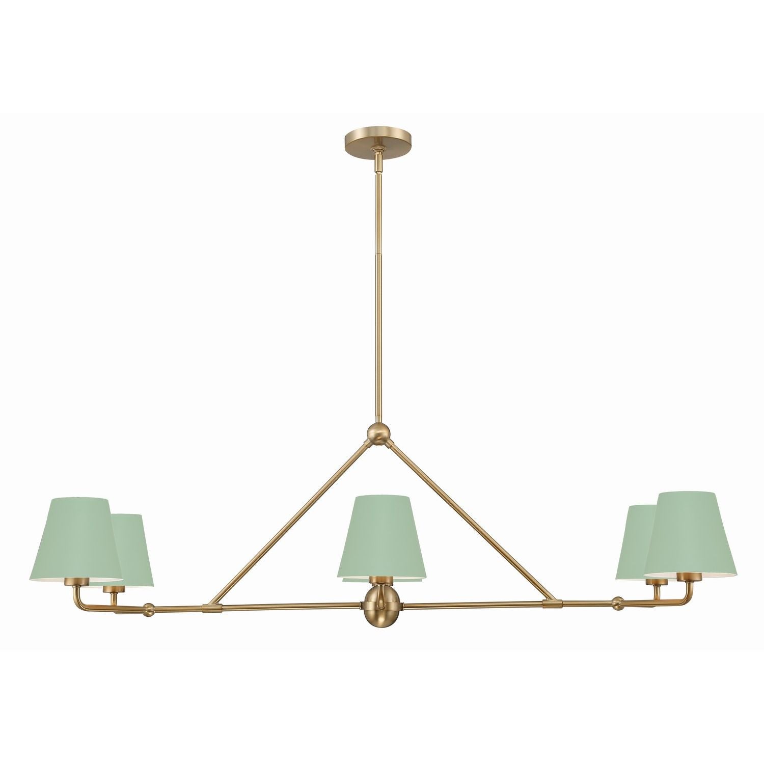 Crystorama - XAV-B9306-VG-GR - Six Light Chandelier - Xavier - Vibrant Gold