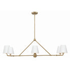 Crystorama - XAV-B9306-VG-WH - Six Light Chandelier - Xavier - Vibrant Gold
