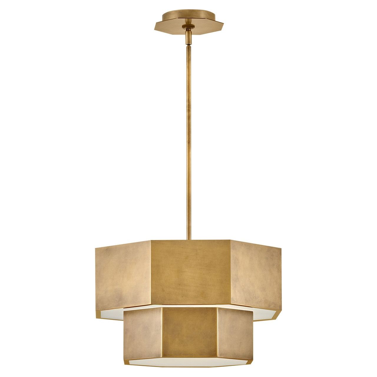 Hinkley Canada - 46991HB - LED Convertible Flush Mount - Facet - Heritage Brass
