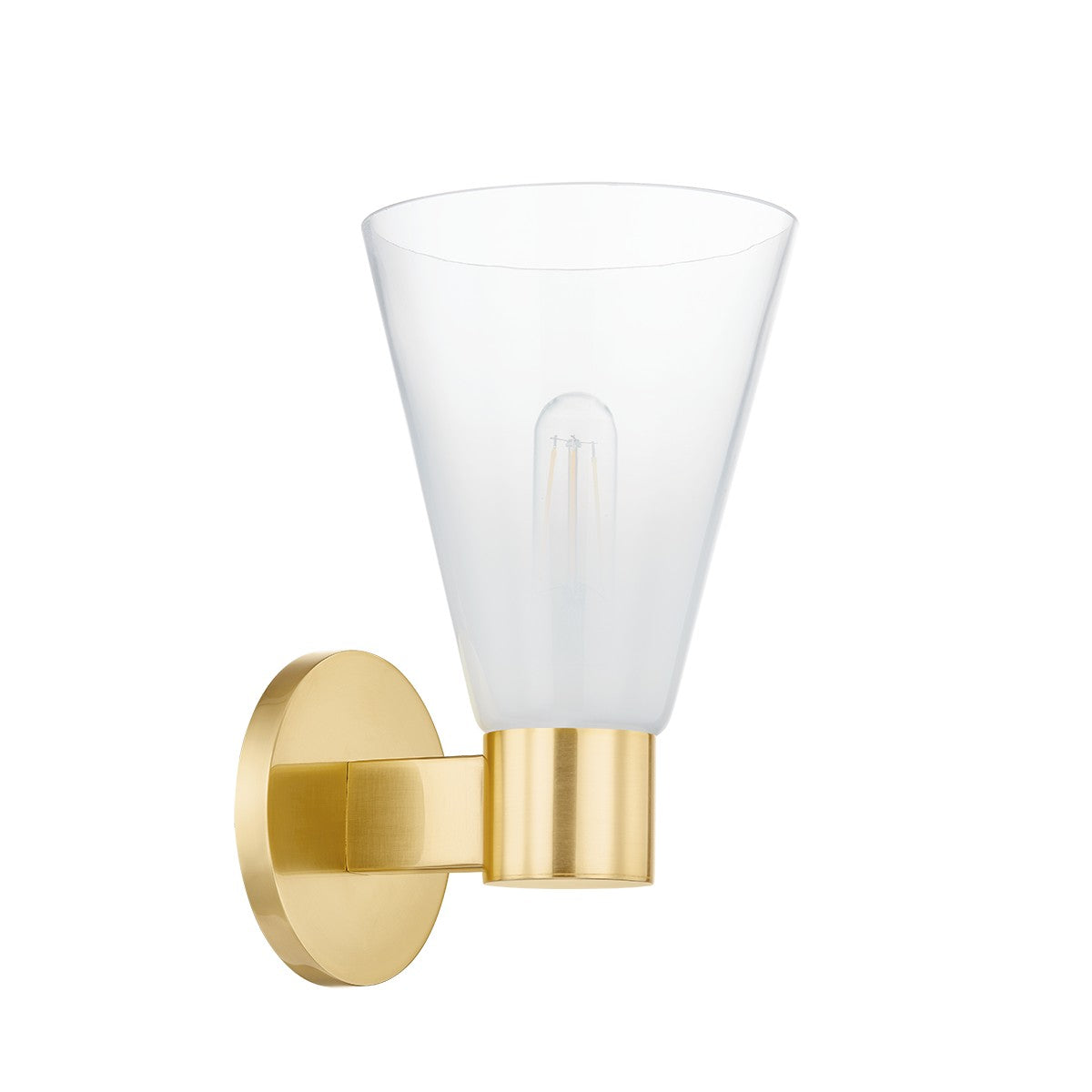 Mitzi - H838101-AGB - One Light Wall Sconce - Alma - Aged Brass