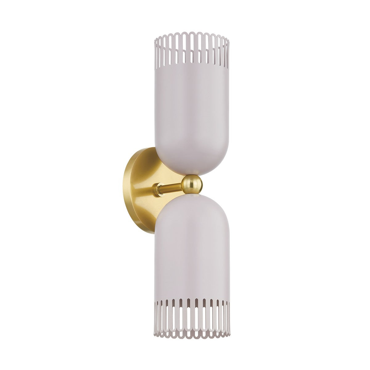 Mitzi - H884102-AGB/SPG - Two Light Wall Sconce - Liba - Aged Brass/Soft Peignoir