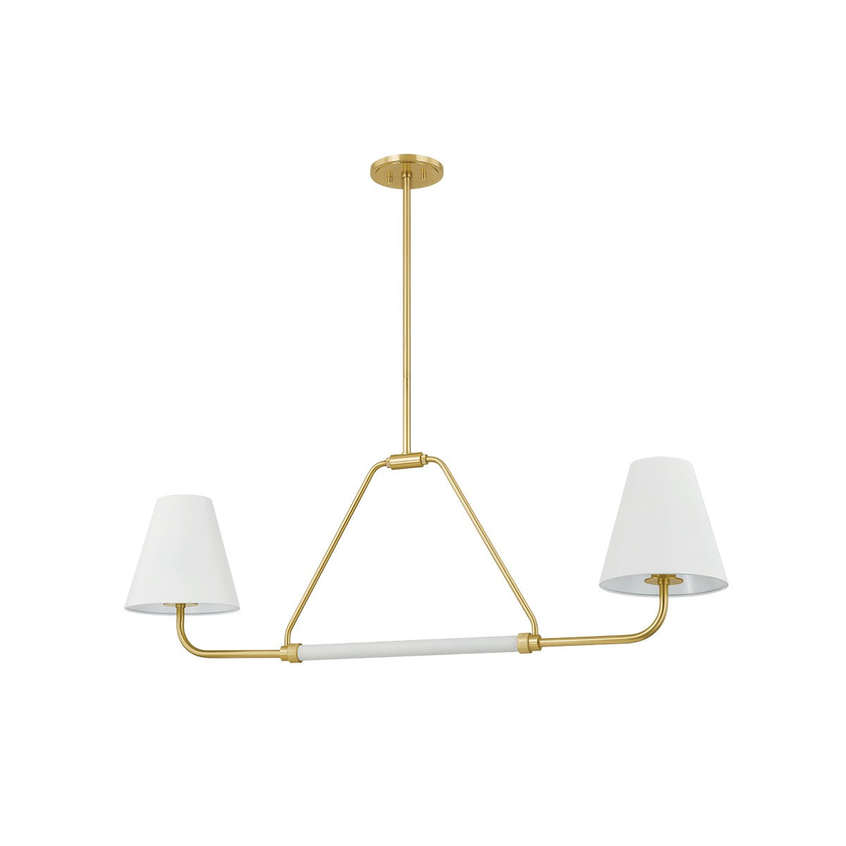 Mitzi - H891902-AGB/SWH - Two Light Linear - Georgann - Aged Brass/Soft White