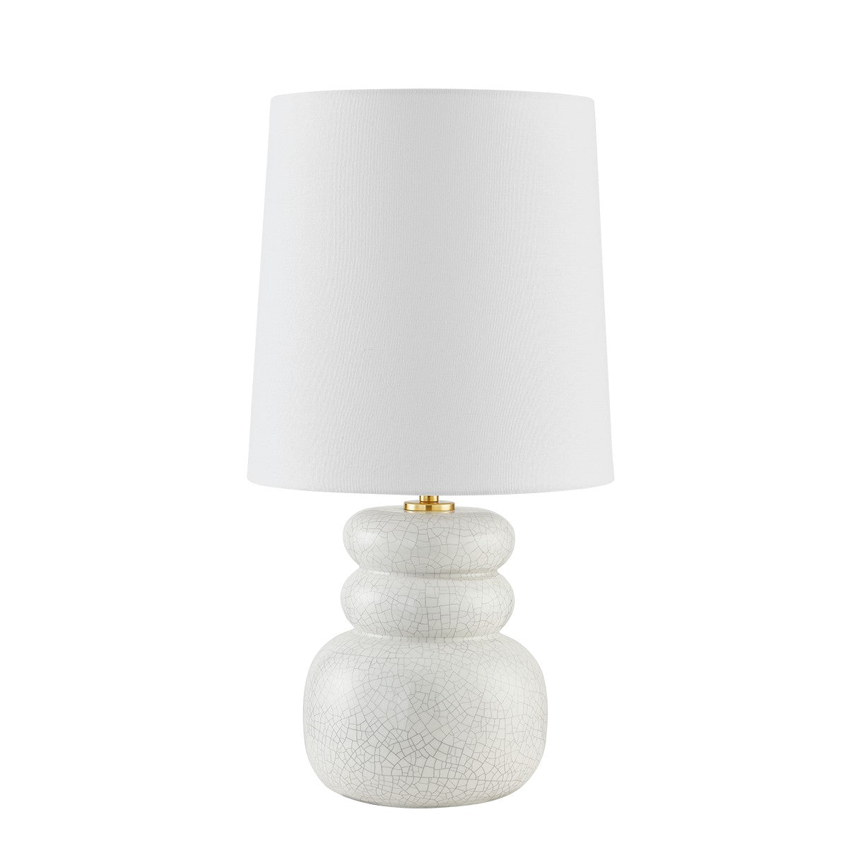 Mitzi - HL889201-AGB/CPC - One Light Table Lamp - Corinne - Aged Brass/Ceramic Peignoir Crackle