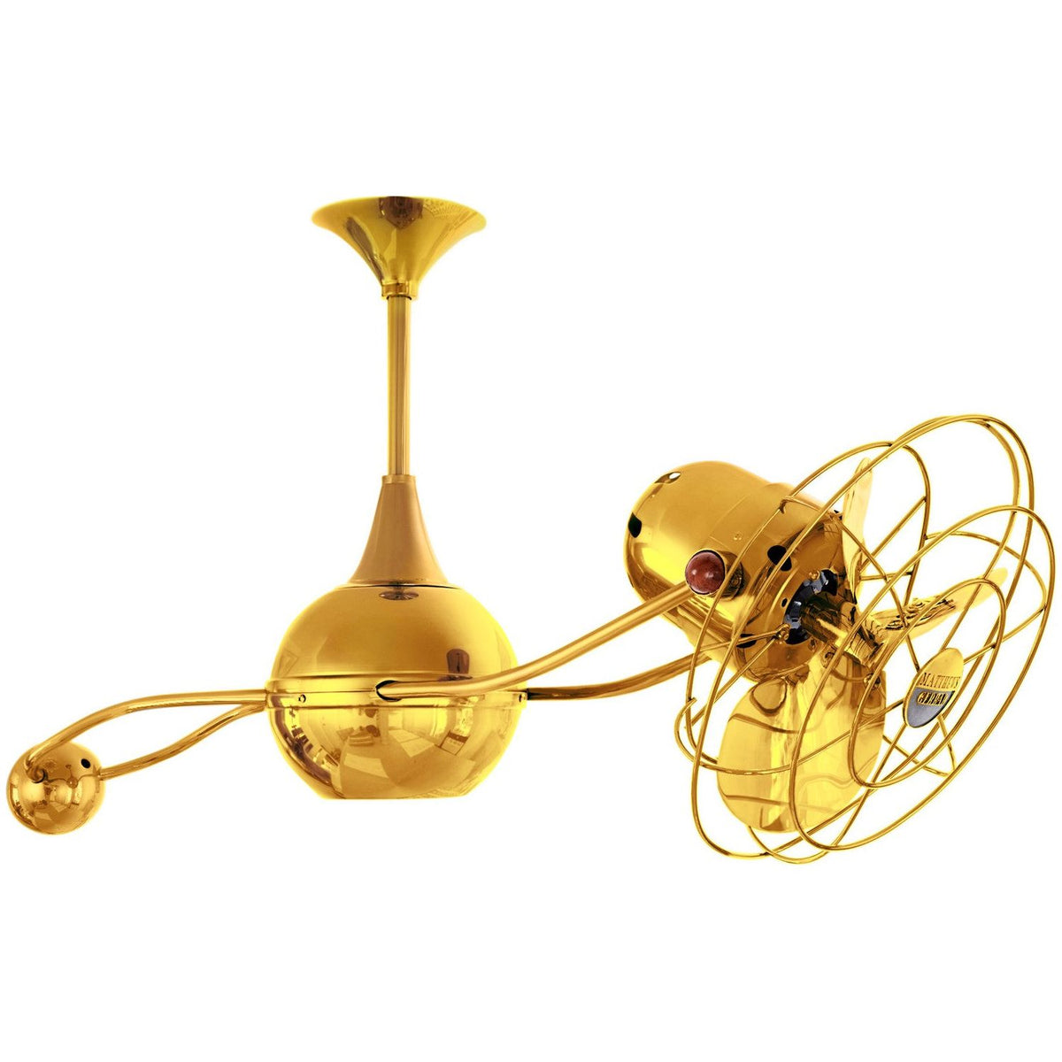 Matthews Fan Company - B2K-GOLD-MTL - 40"Ceiling Fan - Brisa 2000 - Gold