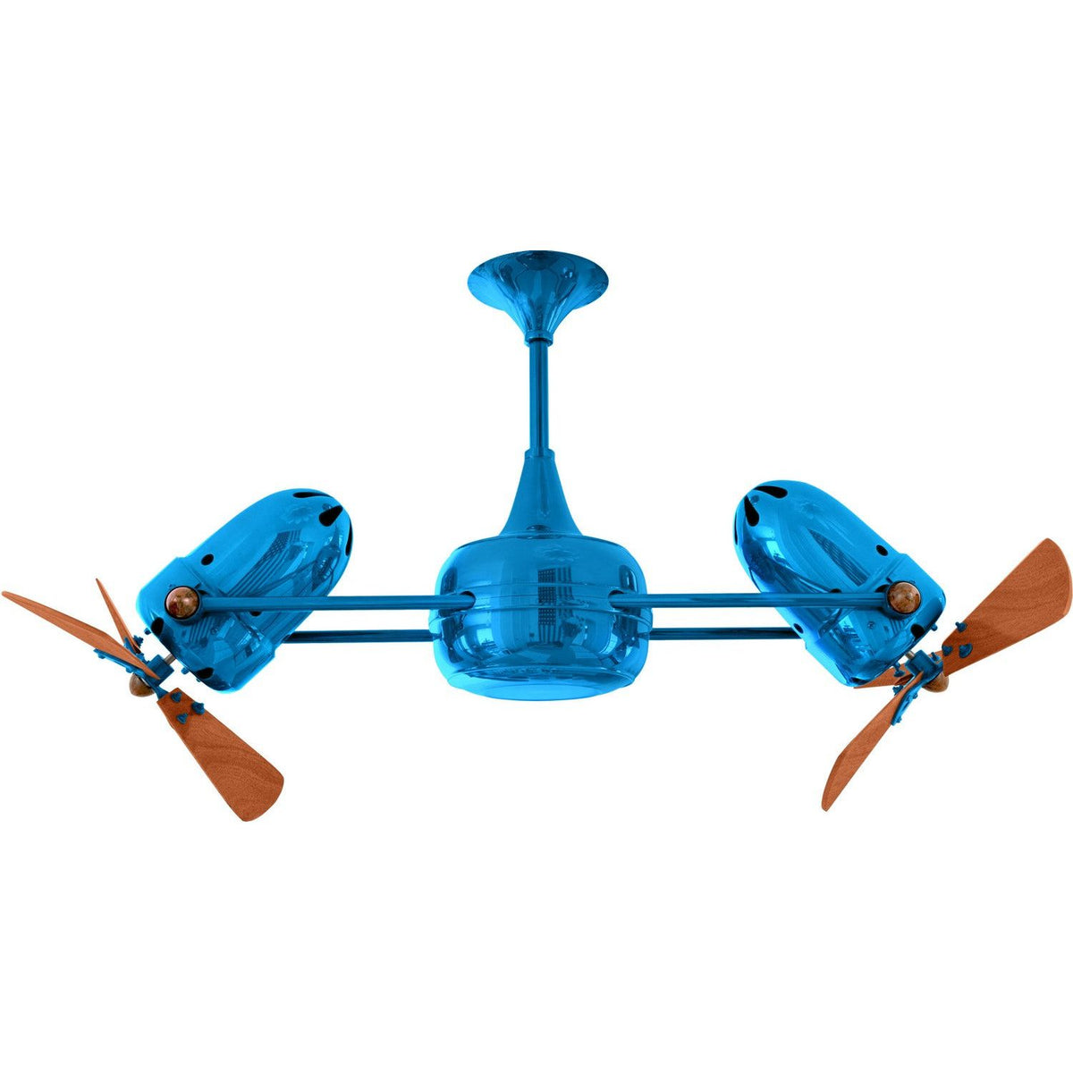 Matthews Fan Company - DD-LTBLUE-WD - 36"Ceiling Fan - Duplo-Dinamico - Light Blue
