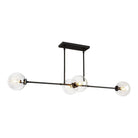 Alora Canada - LP549448MBCL - Four Light Linear Pendant - Cassia - Matte Black/Clear Glass