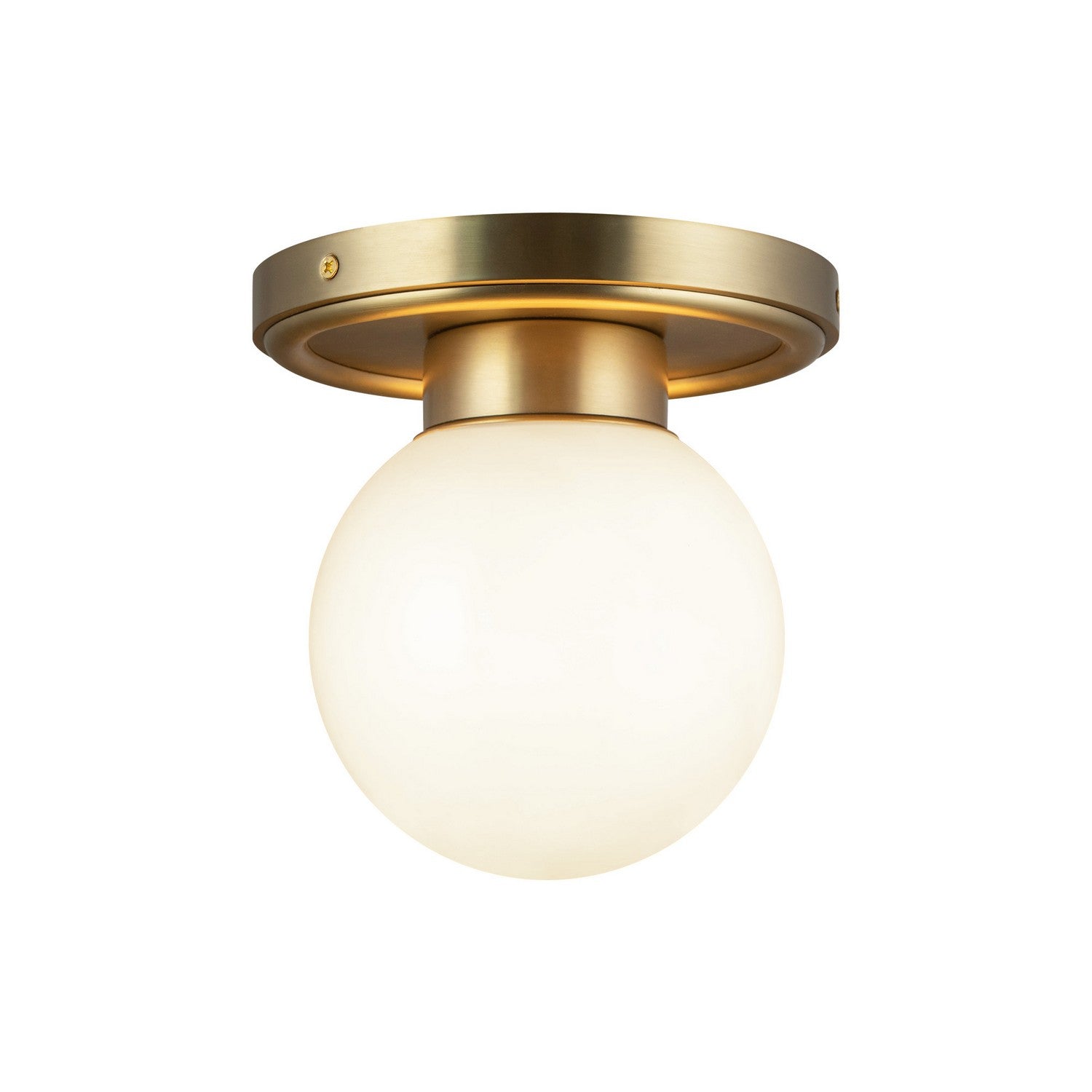 Alora Canada - SF407306BGGO - One Light Semi-Flush Mount - Fiore - Brushed Gold/Glossy Opal Glass