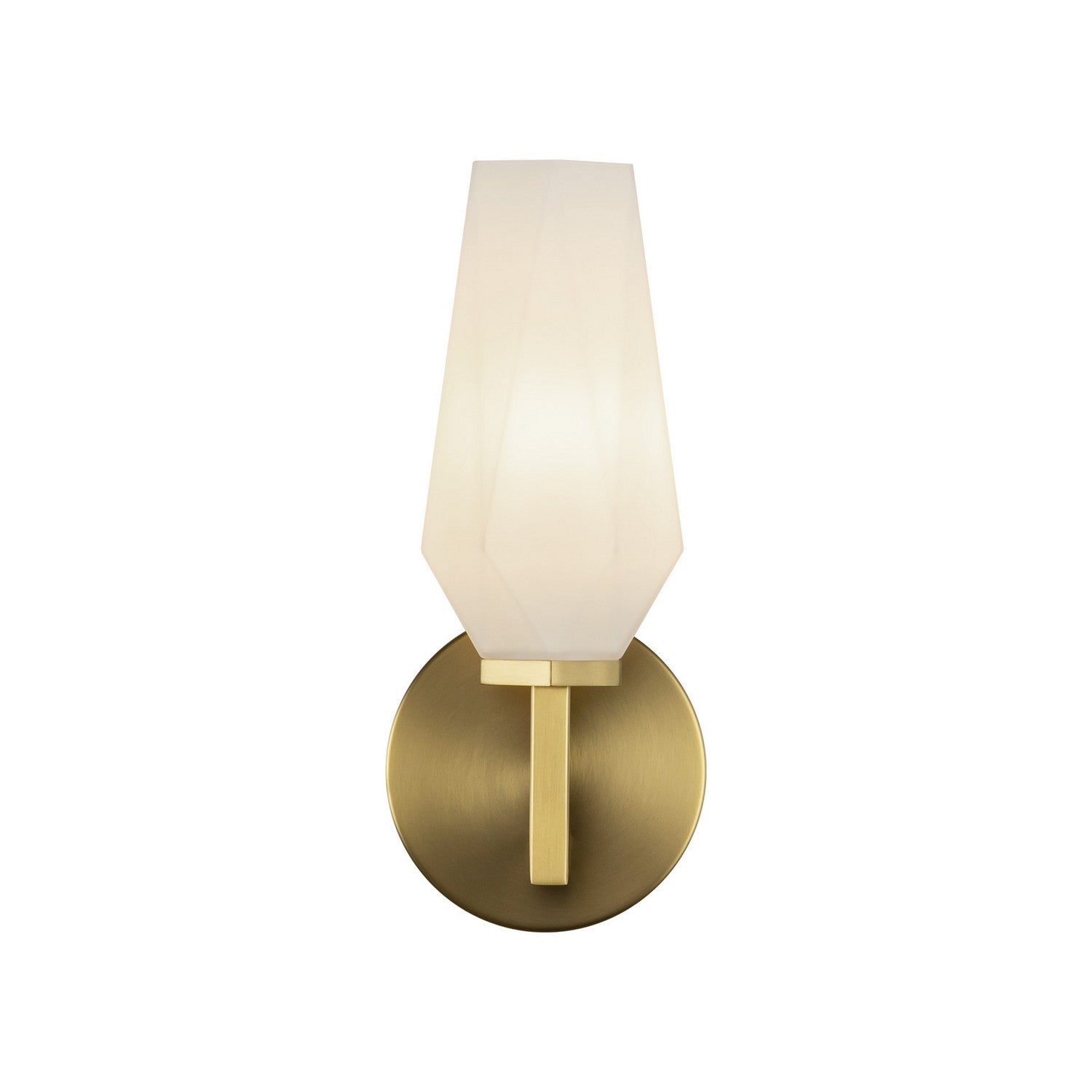Alora Canada - WV424110BGOP - One Light Wall Vanity - Krysta - Brushed Gold/Opal Glass