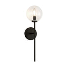 Alora Canada - WV549101MBCL - One Light Wall Vanity - Cassia - Matte Black/Clear Glass